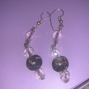Purple earrings